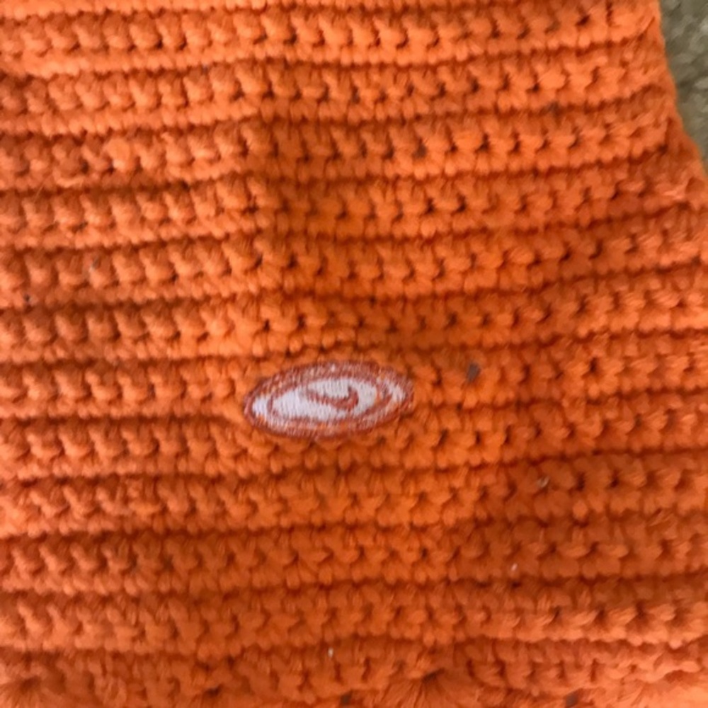 Orange Knitted Nike Scarf